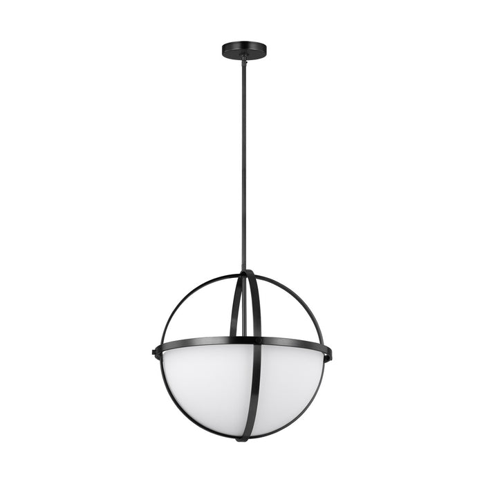 Generation Lighting. - 6624603EN3-112 - Three Light Pendant - Alturas - Midnight Black