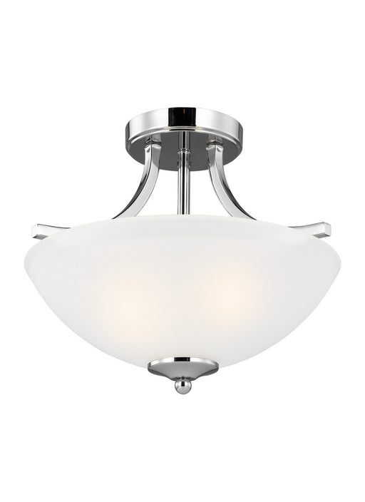 Generation Lighting. - 7716502-05 - Two Light Semi-Flush Convertible Pendant - Geary - Chrome