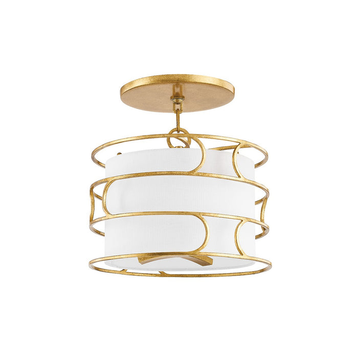 Troy Lighting - C8114-VGL - Three Light Semi Flush Mount - Reedley - Vintage Gold Leaf