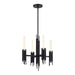 Alora - CH335019MB - Four Light Chandelier - Torres - Matte Black