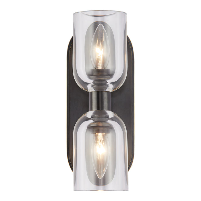 Alora - WV338902UBCC - Two Light Vanity - Lucian - Clear Crystal/Urban Bronze