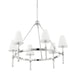 Mitzi - H630806-PN - Six Light Chandelier - Janelle - Polished Nickel