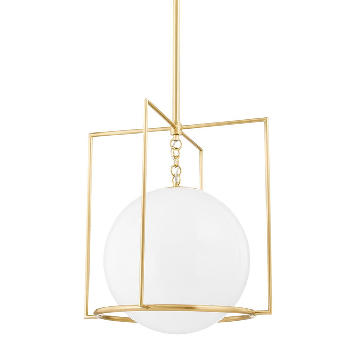 Mitzi - H648701L-AGB - One Light Pendant - Frankie - Aged Brass