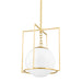 Mitzi - H648701S-AGB - One Light Pendant - Frankie - Aged Brass