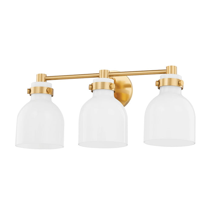 Mitzi - H649303-AGB - Three Light Bath and Vanity - Elli - Aged Brass