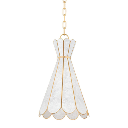 Mitzi - H662701-AGB - One Light Pendant - Lyra - Aged Brass