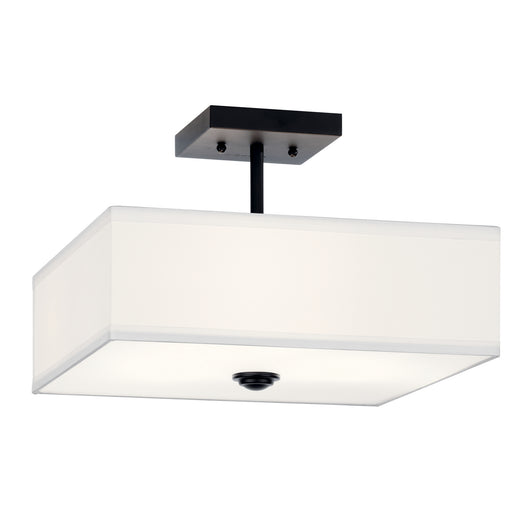 Kichler - 43691BK - Three Light Semi Flush Mount - Shailene - Black