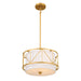 Kichler - 52074CLG - Three Light Pendant/Semi Flush - Birkleigh - Classic Gold