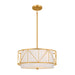 Kichler - 52075CLG - Three Light Pendant/Semi Flush - Birkleigh - Classic Gold