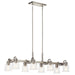 Kichler - 52400NI - Eight Light Linear Chandelier - Aivian - Nickel Textured