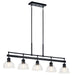 Kichler - 52404BK - Five Light Linear Chandelier - Eastmont - Black