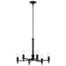 Kichler - 52424BK - Six Light Chandelier - Torvee - Black