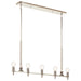 Kichler - 52425PN - Five Light Linear Chandelier - Torvee - Nickel Textured