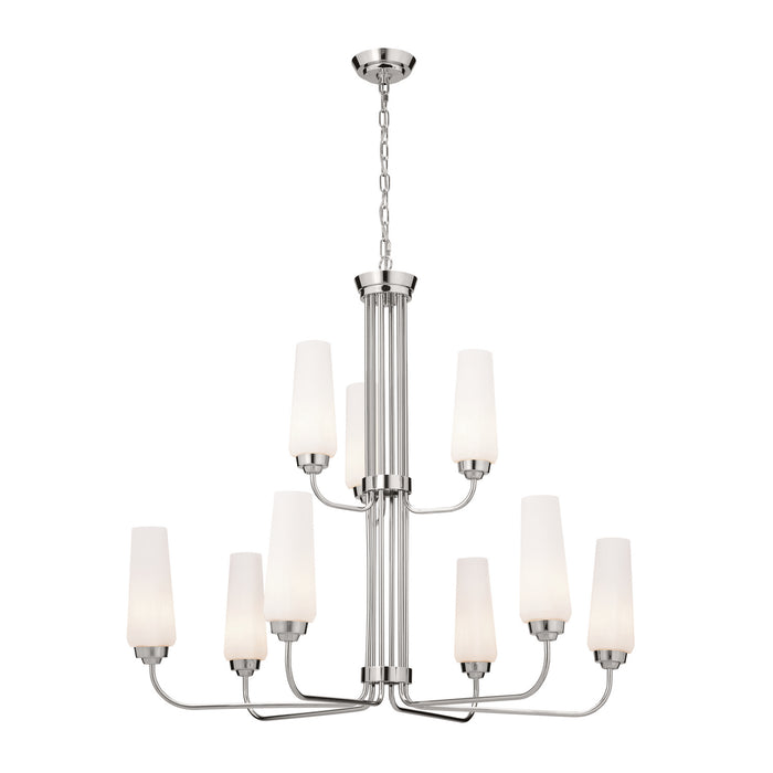 Kichler - 52482PN - Nine Light Chandelier - Truby - Polished Nickel