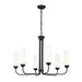 Kichler - 52480BK - Six Light Chandelier - Truby - Black