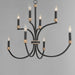 Maxim - 11378BKAB - Eight Light Chandelier - Charlton - Black / Antique Brass