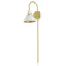 Maxim - 12041WTSBR - One Light Wall Sconce - Dawn - White/Satin Brass