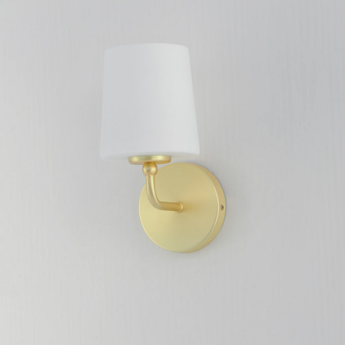 Maxim - 12091SWSBR - One Light Wall Sconce - Bristol - Satin Brass