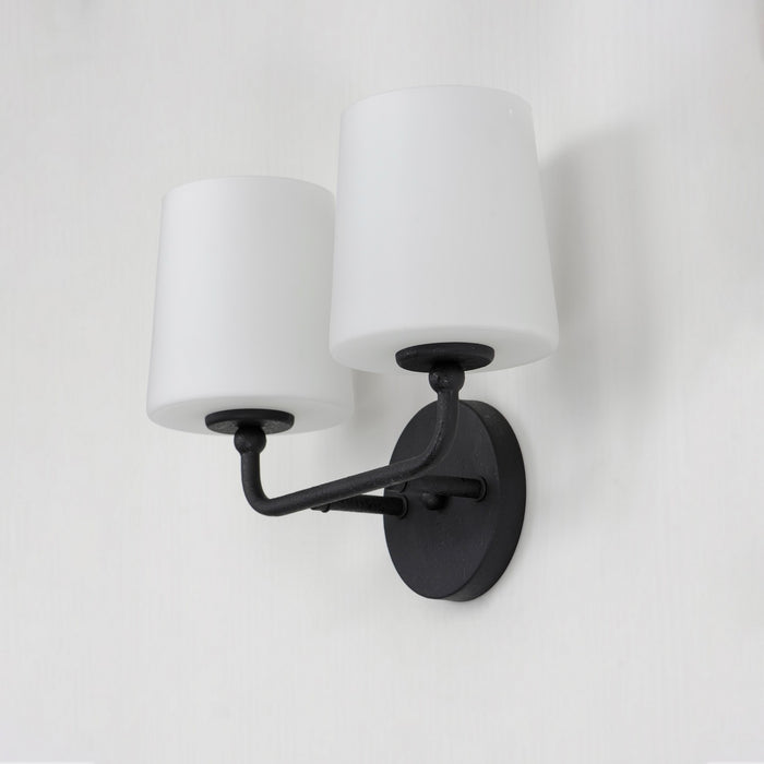 Maxim - 12092SWAR - Two Light Wall Sconce - Bristol - Anthracite