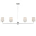 Maxim - 12097SWSN - Four Light Linear Chandelier - Bristol - Satin Nickel