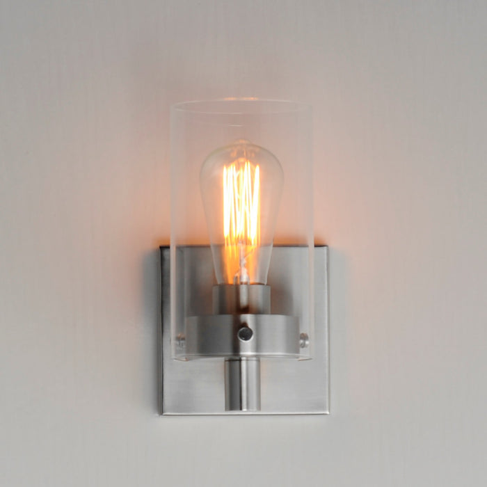 Maxim - 12401CLSN - One Light Wall Sconce - Pinn - Satin Nickel