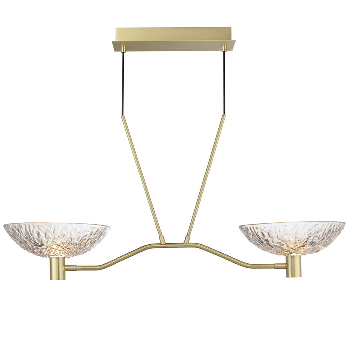 Maxim - 24982TCSBR - LED Linear Pendant - Metropolis - Satin Brass