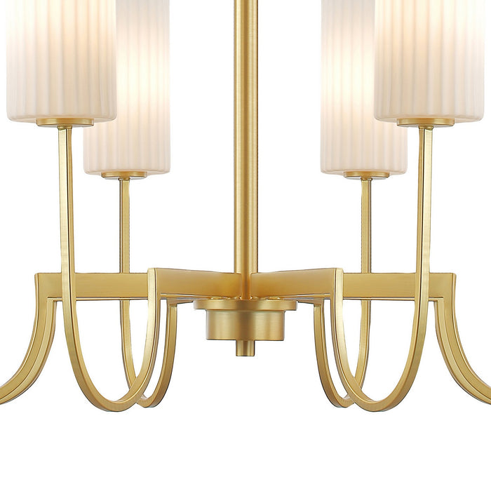 Maxim - 32008SWSBR - Eight Light Chandelier - Town and Country - Satin Brass