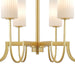 Maxim - 32008SWSBR - Eight Light Chandelier - Town and Country - Satin Brass