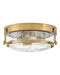 Hinkley - 3640HB-CS - LED Flush Mount - Harper - Heritage Brass