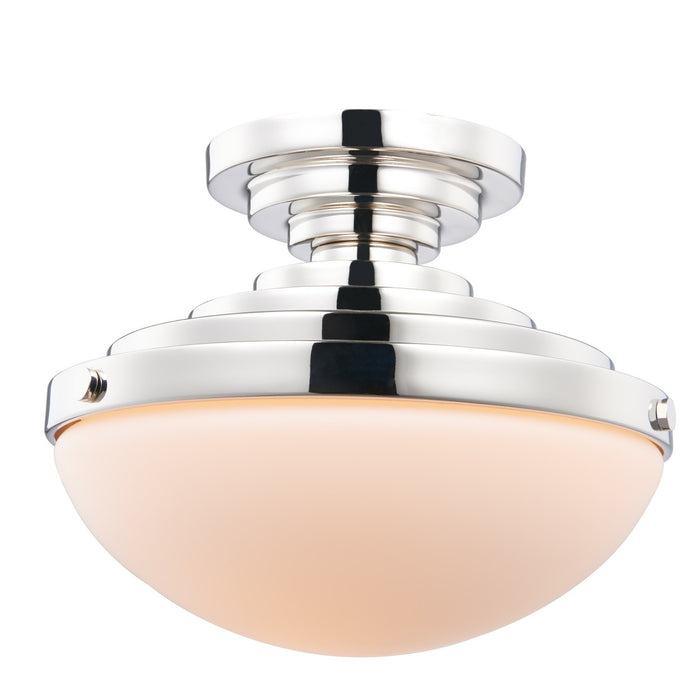 Kalco - 515746PN - One Light Flush Mount - Pasos - Polished Nickel