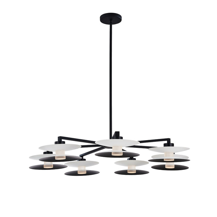 Kalco - 516272WMB - LED Chandelier - Fresno - White and Matte Black