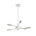 Kalco - 517971SBW - LED Chandelier - Concorde - Satin Brass and Matte White