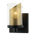 Varaluz - 246B01BLGO - One Light Bath - So Inclined - Black/Gold