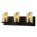 Varaluz - 246B03BLGO - Three Light Bath - So Inclined - Black/Gold