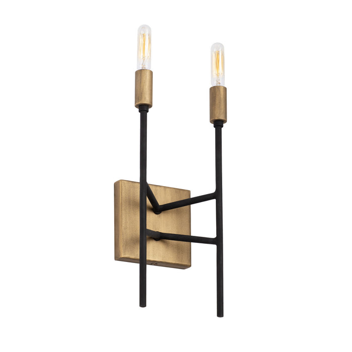 Varaluz - 314W02HGCB - Two Light Wall Sconce - Bodie - Havana Gold/Carbon