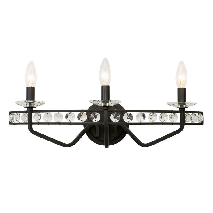 Varaluz - 363B03CB - Three Light Bath - Monroe - Carbon