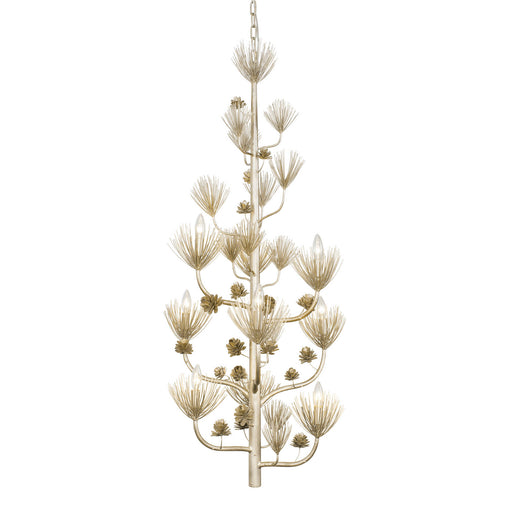 Varaluz - 365F09ZG - Nine Light Foyer Pendant - Pinion - Zen Gold