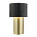 Varaluz - 368T01GOB - One Light Table Lamp - Secret Agent - Painted Gold/Black Leather