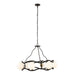 Varaluz - 374C06CBFG - Six Light Chandelier - Black Betty - Carbon/French Gold