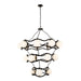 Varaluz - 374C18CBFG - 18 Light Chandelier - Black Betty - Carbon/French Gold