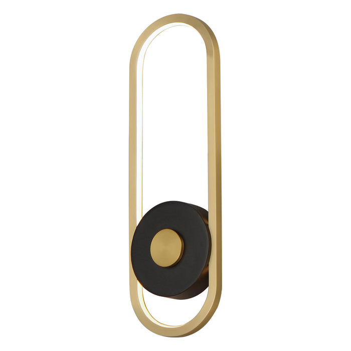 ET2 - E42106-BKGLD - LED Outdoor Wall Sconce - Gravity - Black / Gold