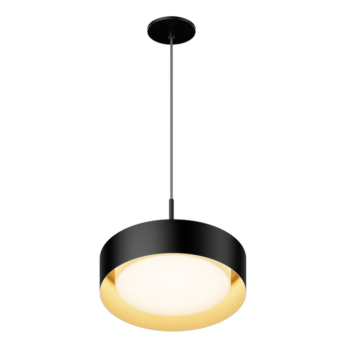 ET2 - E51011-BKGLD - LED Pendant - Echo - Black / Gold