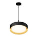 ET2 - E51013-BKGLD - LED Pendant - Echo - Black / Gold