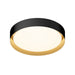 ET2 - E51014-BKGLD - LED Flush Mount - Echo - Black / Gold