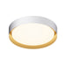 ET2 - E51014-WTGLD - LED Flush Mount - Echo - White/Gold