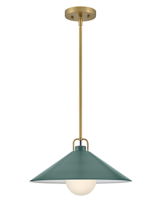 Lark - 84437LCB-SG - LED Pendant - Milo - Lacquered Brass