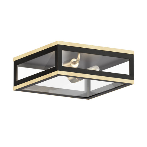 Maxim - 30059CLBKGLD - Two Light Outdoor Flush Mount - Neoclass - Black / Gold