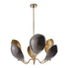 Arteriors - 84072 - Six Light Chandelier - Savo - Bronze