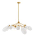 Arteriors - 89653 - 12 Light Chandelier - Panella - Brushed Brass