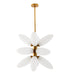 Arteriors - 89658 - 12 Light Chandelier - Starling - Brushed Brass